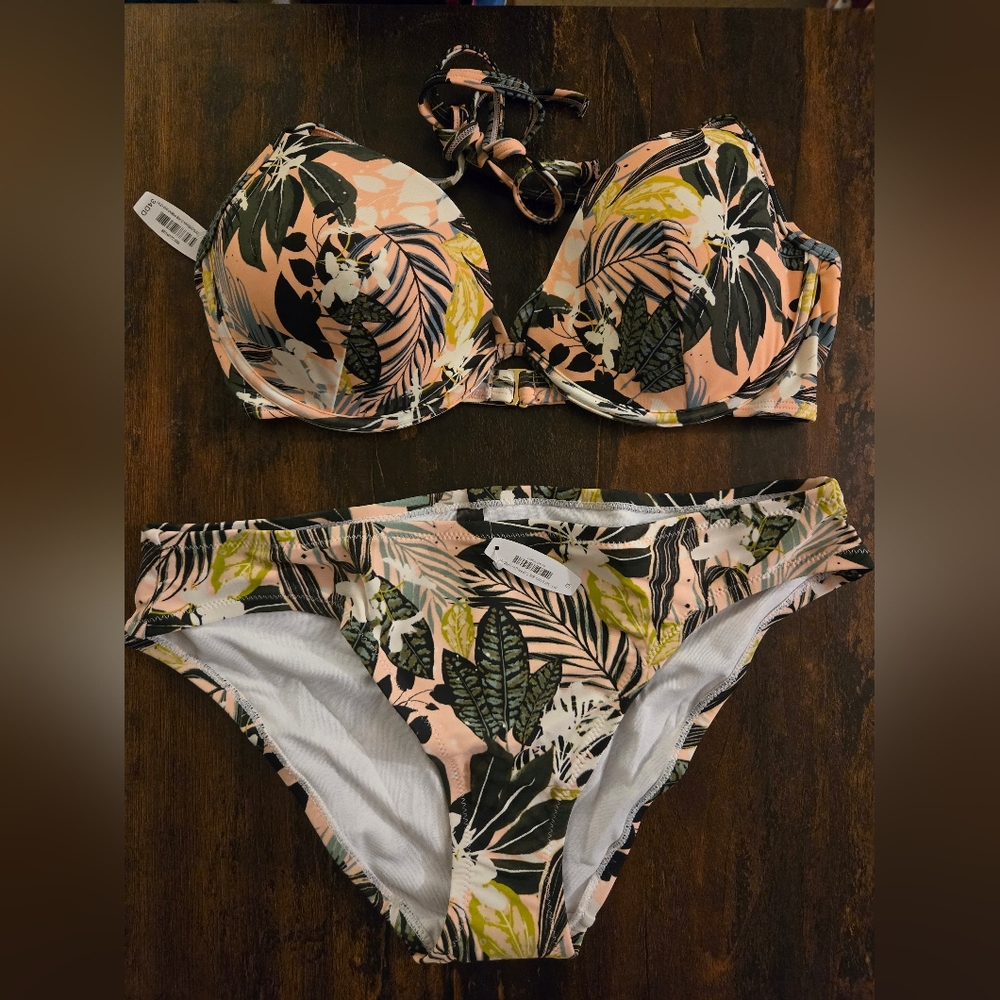 NWT Adore Me Tropical Print Bikini Set